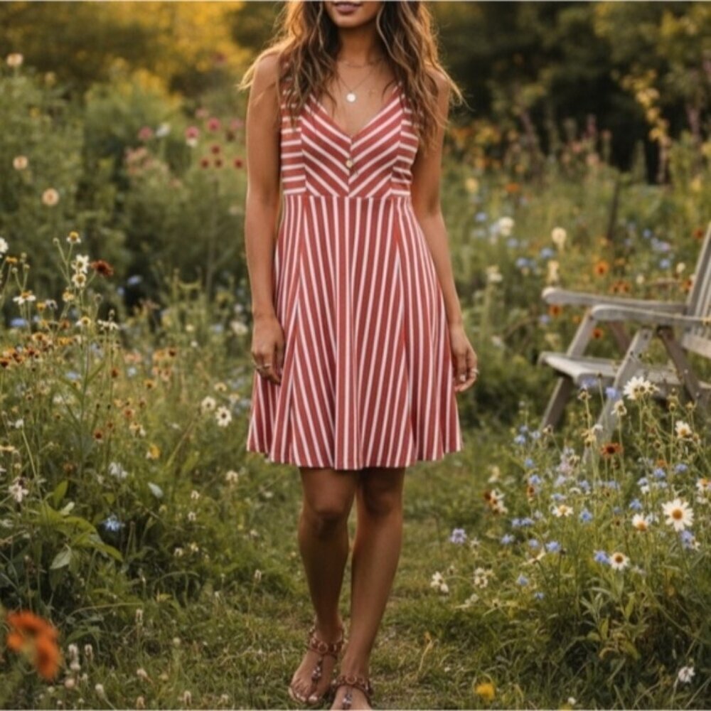 Anthropologie Saturday Sunday Stretchy Tank Dress Size XS But Fit Small-Medium